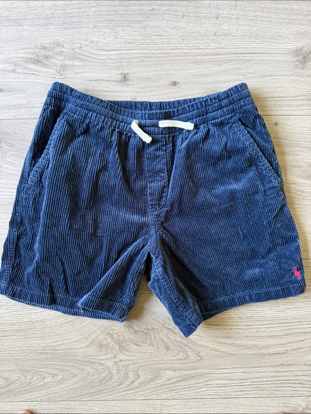 Polo by Ralph Lauren Navy Corduroy Drawstring Athletic Shorts